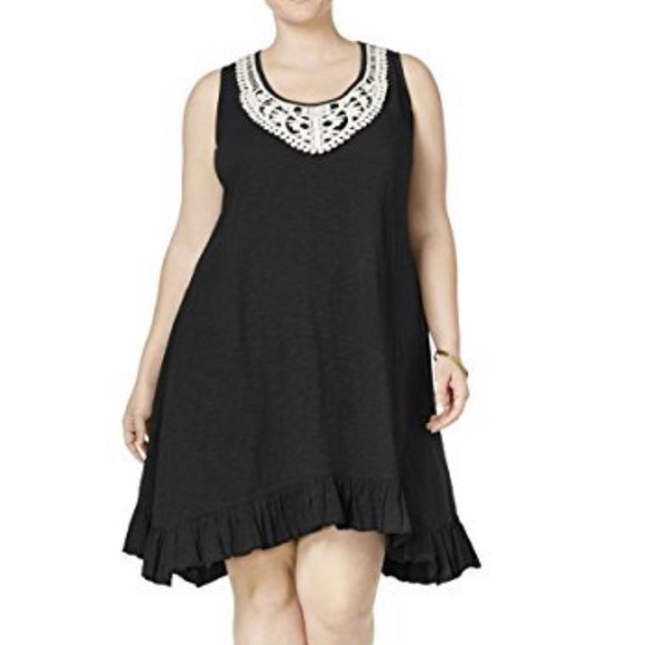 STYLE & CO BLACK CASUAL DRESS - Picture 1 of 5